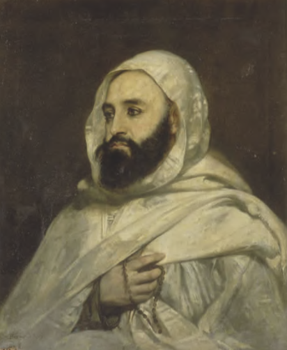 Portrait de l'émir Abd el-Kader par Jean-Baptiste-Ange Tissier (1852)